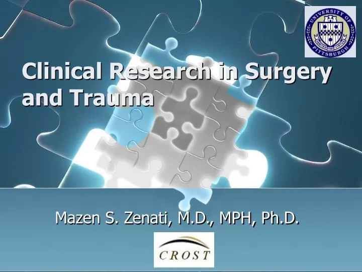 clinical research in surgery and trauma
