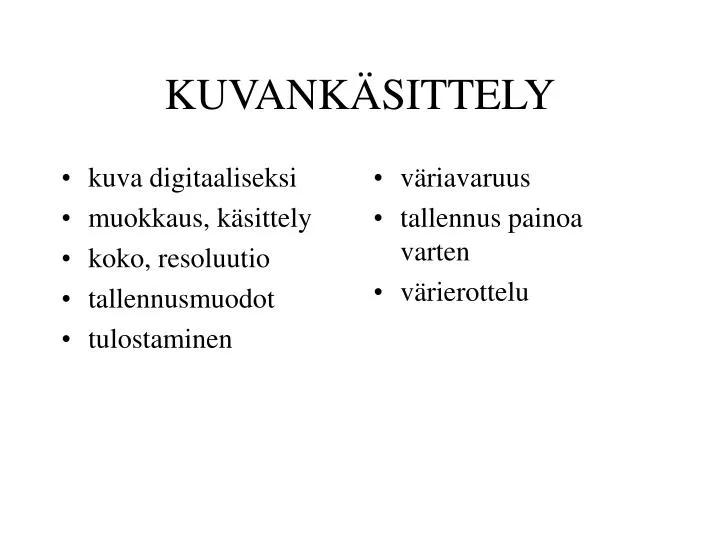 kuvank sittely