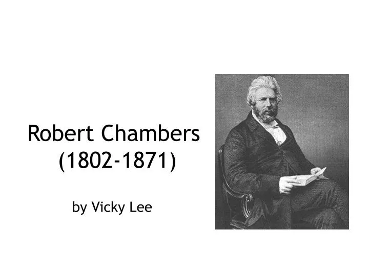 robert chambers 1802 1871