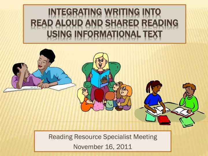 reading resource specialist meeting november 16 2011