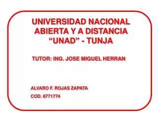 TUTOR: ING. JOSE MIGUEL HERRAN