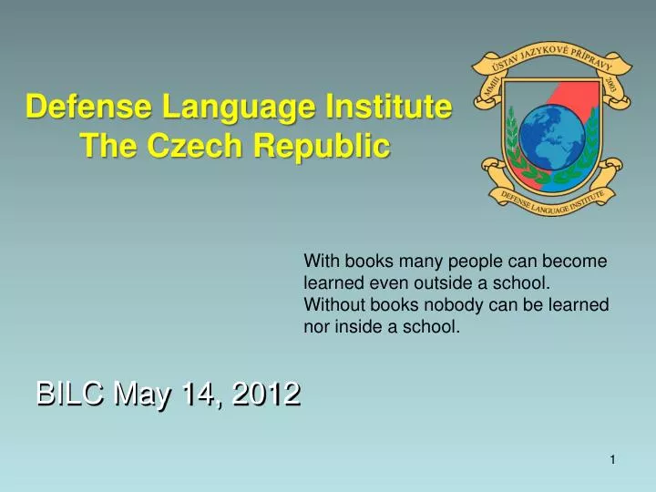 defense language institute th e czech republic