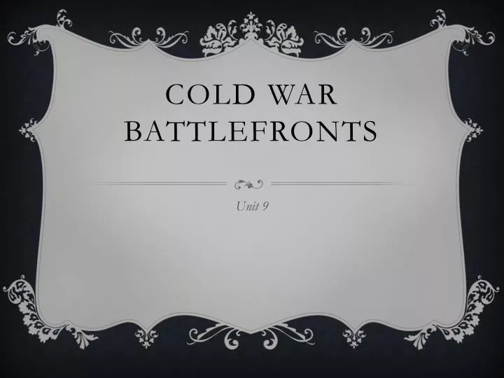 cold war battlefronts