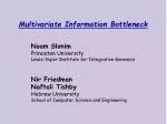 Multivariate Information Bottleneck - slide 1