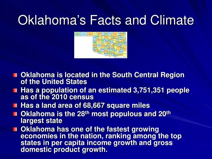 oklahoma s facts and climate