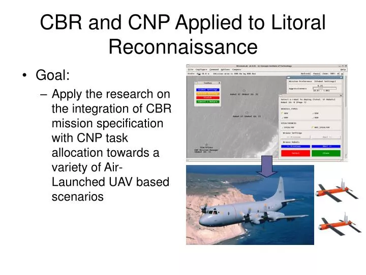 cbr and cnp applied to litoral reconnaissance