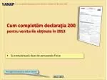 Se completează doar de persoanele fizice - slide 1