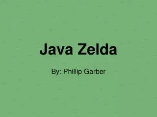 Java Zelda