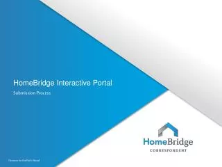 HomeBridge Interactive Portal