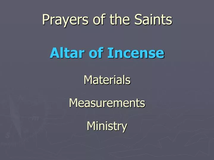 prayers of the saints