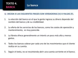 TEXTO 4. BANCA