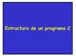 Estructura de un programa C - slide 1