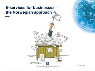 E-services for businesses – the Norwegian approach