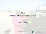 PDO NORM Management System - slide 1