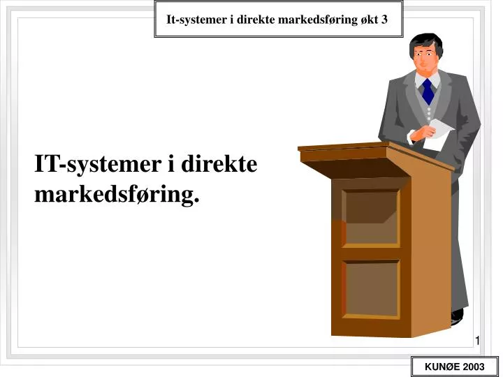 it systemer i direkte markedsf ring