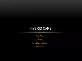 Hybrid CARs