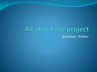 All about me project