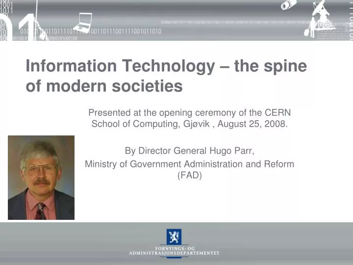 information technology the spine of modern societies
