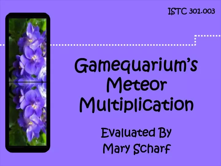 gamequarium s meteor multiplication