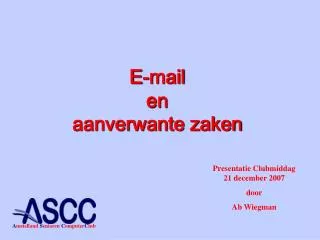 E-mail en aanverwante zaken