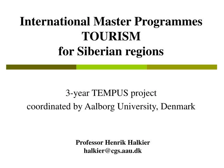international master programmes tourism for siberian regions