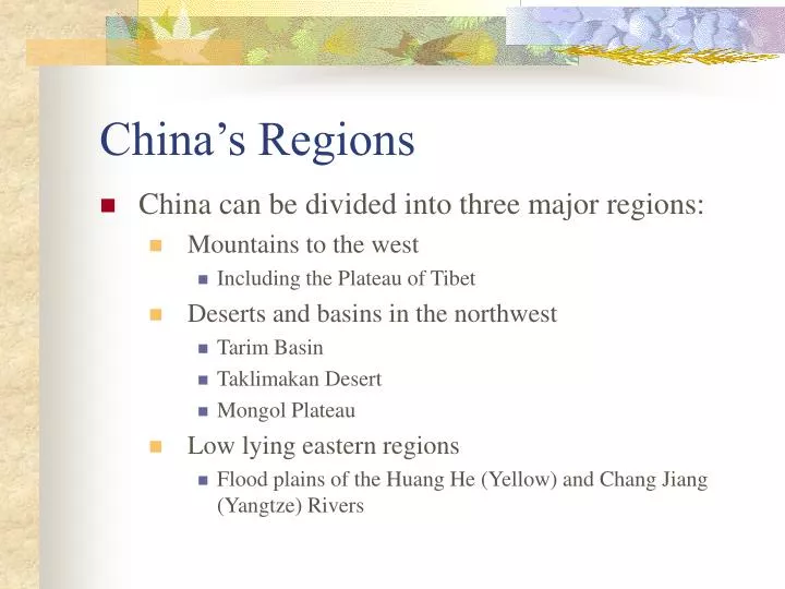 china s regions
