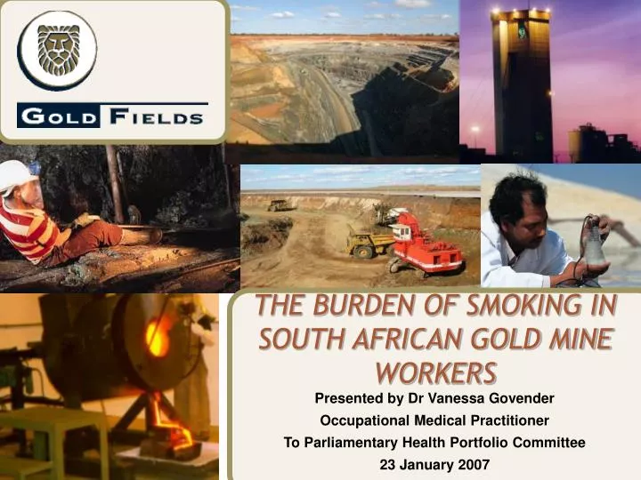 the burden of smoking in south african gold mine workers