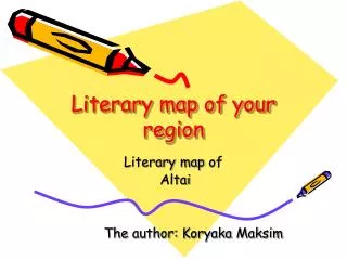 Literary map of your region