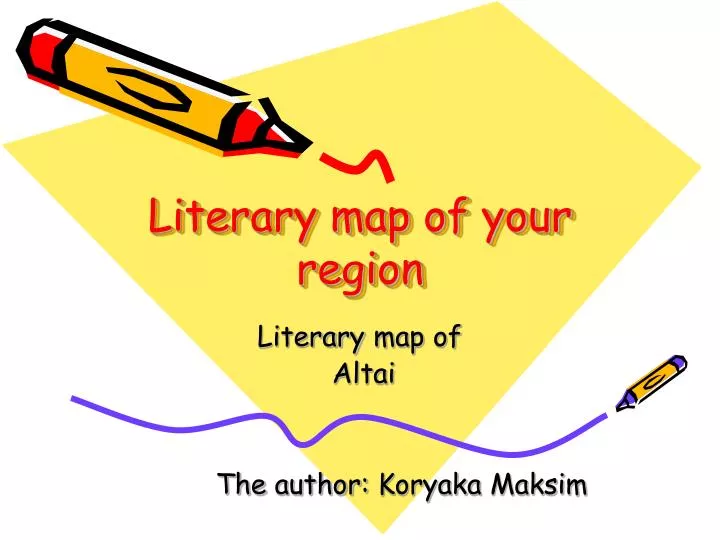 literary map of your region