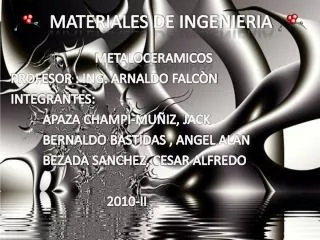 MATERIALES DE INGENIERIA