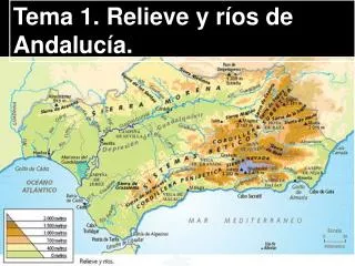 Tema 1. Relieve y ríos de Andalucía.