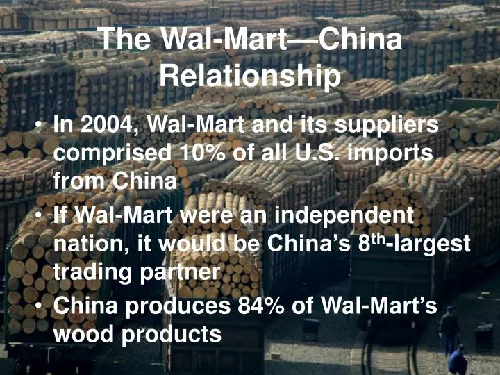 the wal mart china relationship