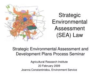 Strategic Environmental Assessment (SEA) Law