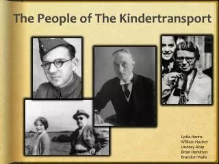 The People of The Kindertransport
