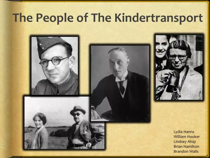 the people of the kindertransport