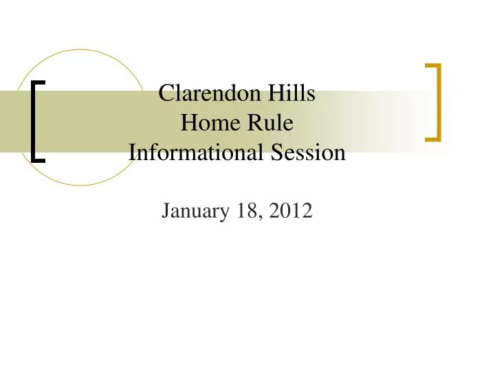 clarendon hills home rule informational session