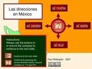 Las direcciones en México