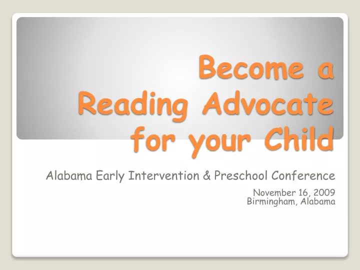 become a reading advocate for your child