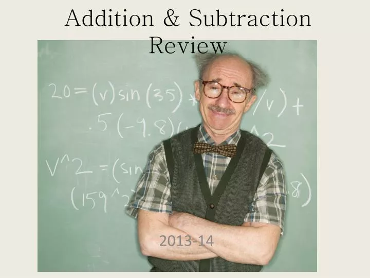 addition subtraction review