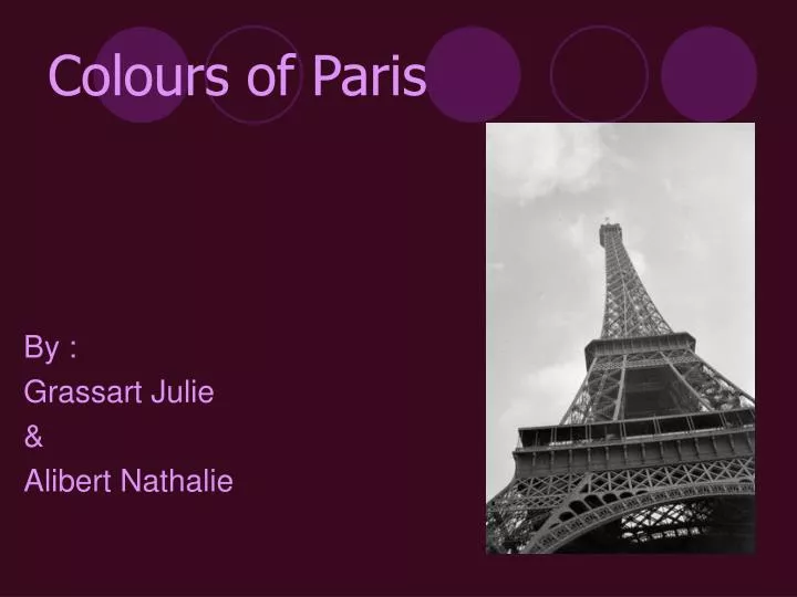 colours of paris