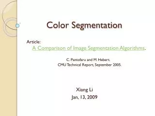 Color Segmentation
