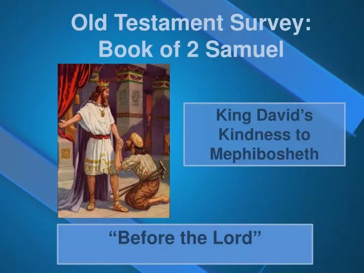 old testament survey book of 2 samuel