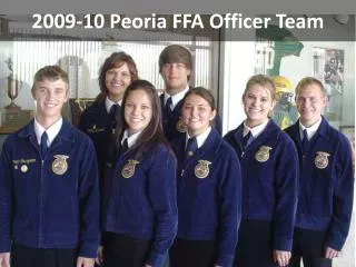 2009-10 Peoria FFA Officer Team