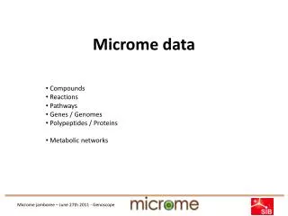 Microme data