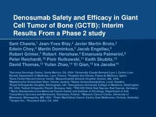 Giant Cell Tumor of Bone (GCTB)