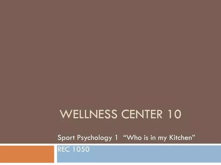wellness center 10