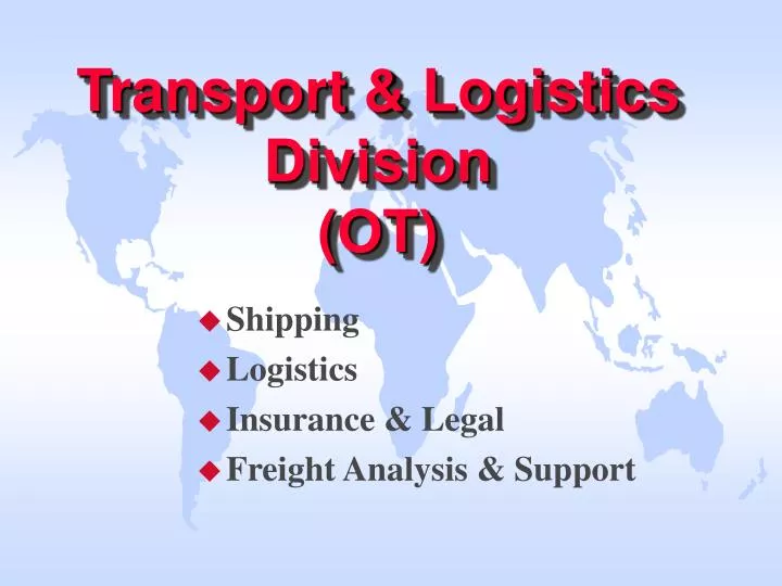 transport logistics division ot