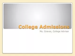 College Admissions