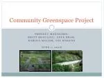Community Greenspace Project: Creating Sustainable Green Spaces Through Collaboration - slide 1