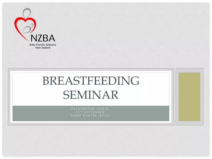 breastfeeding seminar